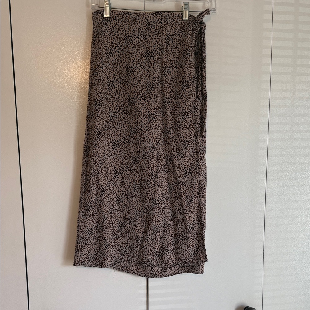 URBAN Romantics Animal Print Midi Skirt